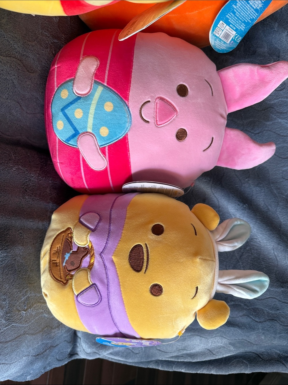 Disney Squishmallows Pink & Yellow Piglet & Pooh Plush Pair